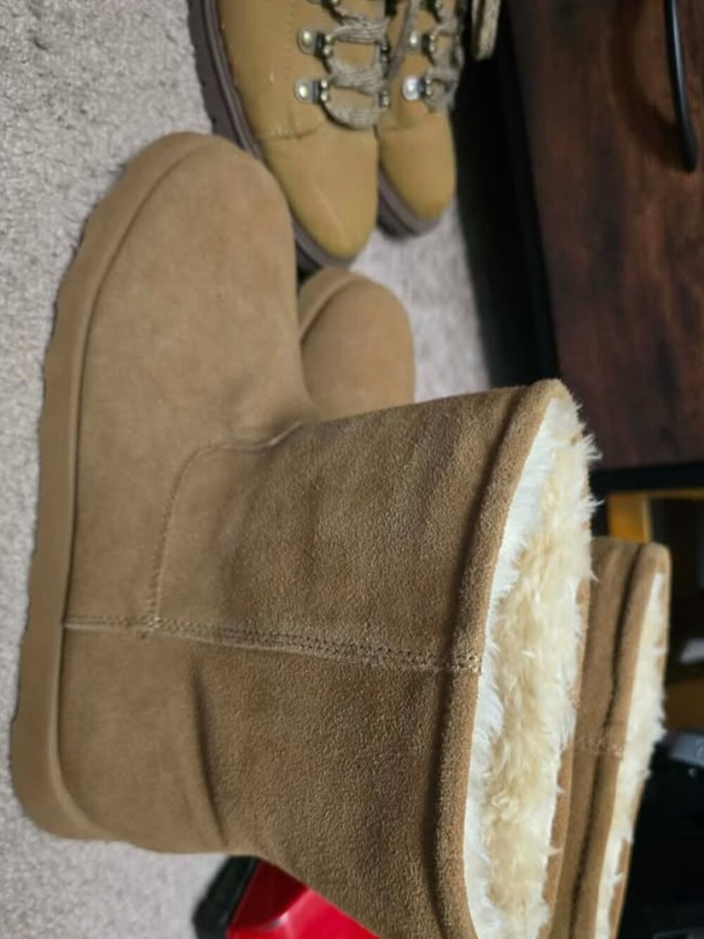Time and Tru Faux Fur Lined Boots